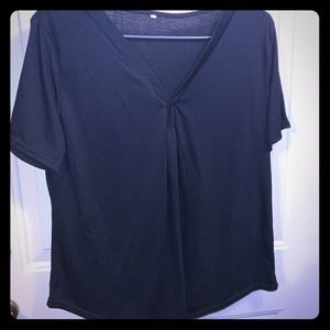 ⚜️5/$25⚜️ Basic Black Top, Size XL NWOT